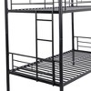 Kumasinova Metal Bunk Bed,Heavy Duty Bed Frame with Ladder,High Guardrail,Steel Bed for School,Bedroom,Large Under Bed Storage - 3 of 4