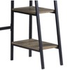 XIYUYEU Home Office Desk Modern Writing Desk with 2 Storage Drawers and Chrome Wooden Desktop for Office - 3 of 4