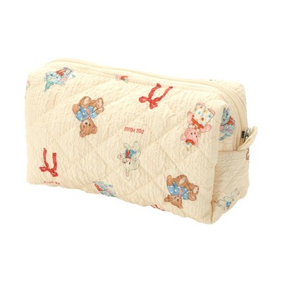 Unique Bargains Doll Makeup Bag Beige 1 Pc