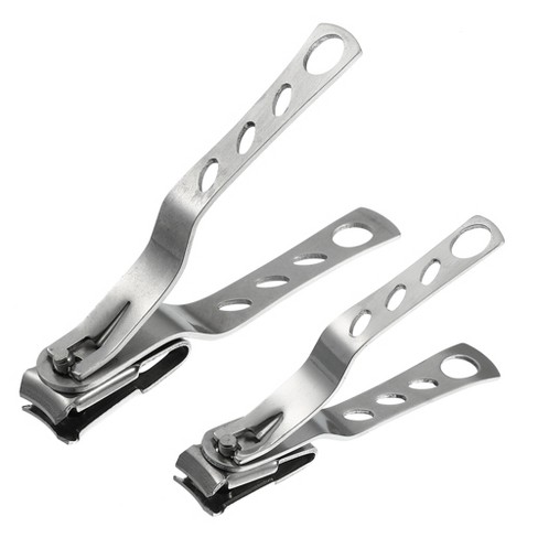 leninismen kampagne efter skole Unique Bargains Stainless Steel Nail Clipper Set For Nail Care Rotatable  Silver Tone 2 Pcs : Target