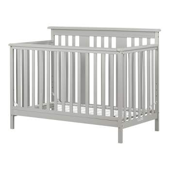Cotton Candy Baby Crib 4 Heights with Toddler Rail - Soft Gray - South Shore
