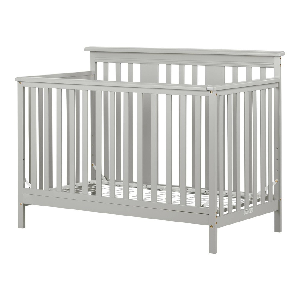 Photos - Kids Furniture Cotton Candy Baby Crib 4 Heights with Toddler Rail - Soft Gray - South Sho