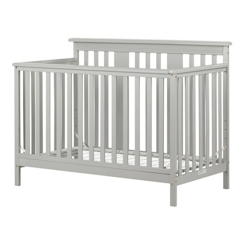Cotton Candy Baby Crib 4 Heights with Toddler Rail - Soft Gray - South Shore - image 1 of 4