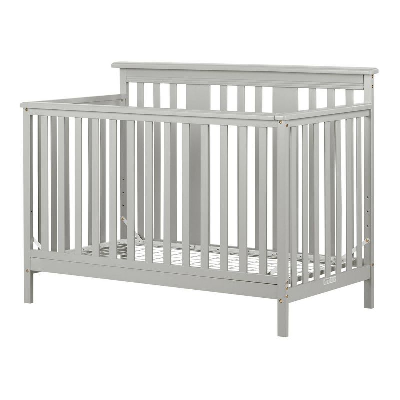 Cotton Candy Baby Crib 4 Heights with Toddler Rail - Soft Gray - South Shore, 1 of 12