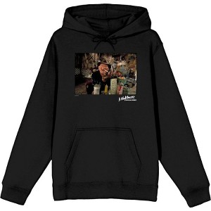 A Nightmare On Elm Street Freddy Smoking Adult Long Sleeve Hoodie - 1 of 2
