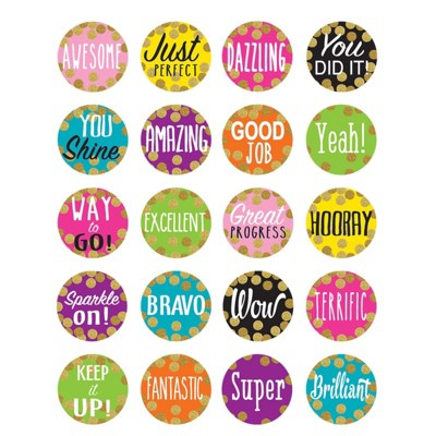 Teacher Created Resources Confetti Stickers, Pack of 120 (Pack of 10)