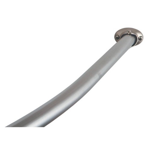 Vintage Hotel Curved Shower Rod Satin Nickel Kingston Brass Target