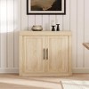 35.4 Inch Modern Sideboard with 2 Doors - Wood Coffee Bar, Free Standing Buffet,Media Console and Credenza for Living Room, Kitchen or Hallway - 3 of 4