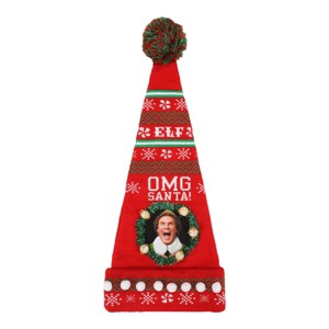 Elf OMG Santa Red Santa Hat - 1 of 4