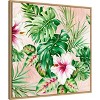 Amanti Art Hot Tropical Floral by Alex Black Framed Canvas Wall Art - 3 of 4