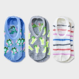 Women's 3pk Liner Socks - 4-10: Hidden Gel Heel Grip - 1 of 3
