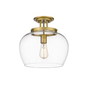 Z-Lite Joliet 1 - Light Semi-Flush Mount in  Olde Brass - 1 of 1