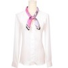 INSPIRE CHIC Women's Floral Printed Satin Square Flowers Silky Neck Scarves 1Pc - 2 of 4