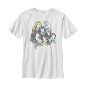Boy's Disney Princesses Vintage Heroines T-Shirt - 1 of 4