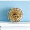 HomeRoots 6" Gold Iron Urchin Decorative Orb Tabletop Sculpture - 2 of 2