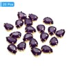 Unique Bargains Glass Craft Embellishments Flat Back Four Claws Teardrop Gems 20 Pcs - 3 of 4