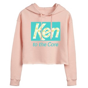 Women's - Barbie - Ken to the Core Cropped Graphic Hoodie - 1 of 2