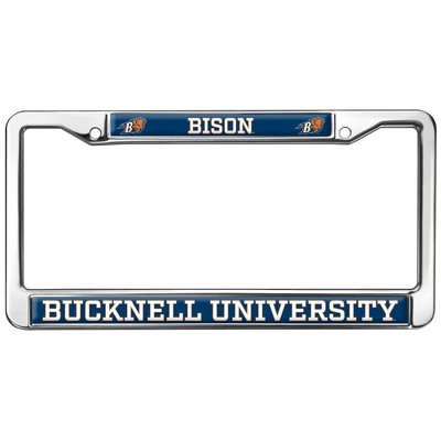 Bucknell University Bison Logo Full Size Standard License Plate Metal Frame