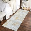 Washable Area Rug Modern Abstract Non Slip Rugs Foldable Low Pile Contemporary Indoor Carpet for Bedroom Office Kids Room Guest Room Study Room - 4 of 4