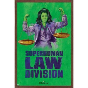 Trends International Marvel She-Hulk: Attorney At Law - Super-Human Law Division Framed Wall Poster Prints - 1 of 4