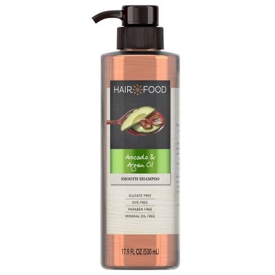 Hair Food Avocado & Argan Oil Sulfate Free & Dye Free Smoothing Shampoo - 17.9 fl oz