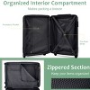 FURNIinspire Bag And Luggage Sets 20 Inch Luggage Set, Lightweight Checked Suitcase with 2 Mesh Bag Travel, Creamy Green, 8.3"*13.6"*21.5" - 4 of 4