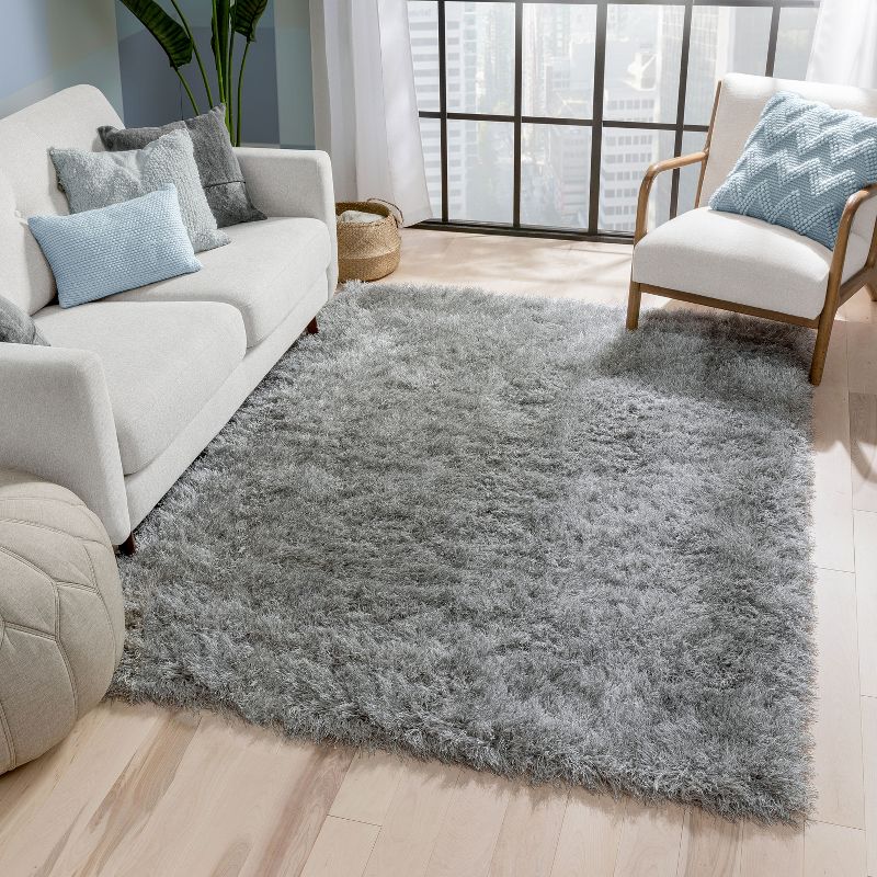 Well Woven Chie Kuki Collection Ultra Soft Two-Tone Long Floppy Pile Area Rug, 2 of 9