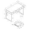 Monarch Specialties Computer Desk Home Office Laptop Storage Drawers 48InchL Work Metal Laminate Brown Grey Contemporary Modern - 3 of 4