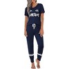 Ekouaer Womens Pajamas Set 2 Piece Lounge Pj Set Short Sleeve Sleepwear Tops with Joggers Pants Loungewear Print Nightwear - 4 of 4