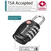 Fosmon TSA Approved Luggage Lock, 4 Digit Combination Lock, Resettable Gym Locker Lock, Combo TSA Locks for Luggage Suitcase Backpack & Travel - 2 of 4