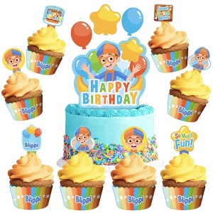 Treasures Gifted Blippi Birthday Cake Topper & Blippi Cupcake Toppers Kit - 1 of 1