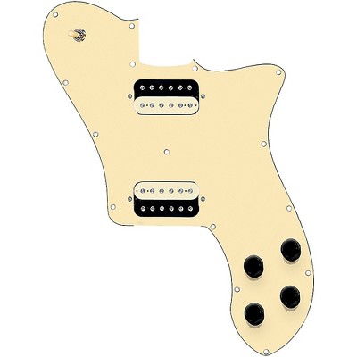 920d Custom Loaded Pickguard for '72 Deluxe Telecaster With Uncovered Roughnecks Humbuckers Aged White