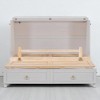 Queen Size Murphy Bed with Storage Drawers, Convertible Cabinet Bed with Faux Drawer Front and Accents,Foldable Wall Bed Frame - 2 of 4