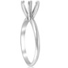Pompeii3 Six Prong Solitaire Engagement Ring Setting 14K White Gold - 3 of 4
