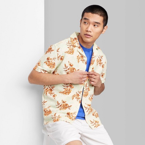  Printed Shirt for Men Men's Floral Printed Button Down