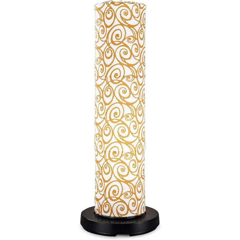Patio Living Concepts PatioGlo LED Floor Lamp, Bright White, Orange Swirl Fabric Cover 73850, 1 of 2
