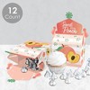 Big Dot of Happiness Sweet as a Peach - Treat Box Party Favors - Fruit Themed Baby Shower or Birthday Party Goodie Gable Boxes - Set of 12 - 3 of 4