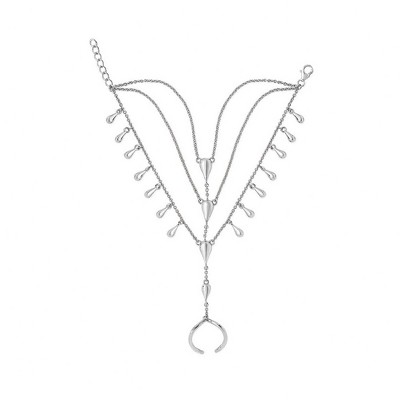 Lucy Quartermaine Drop Hand Chain - Unique Sterling Silver Design