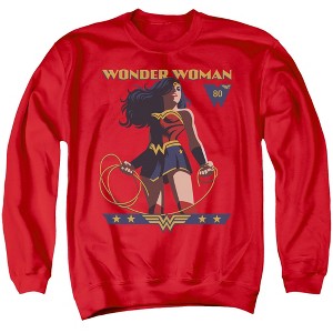 Wonder Woman Ww 80th Stance Adult Crewneck Sweatshirt - 1 of 4
