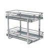 Glidez Multipurpose Chrome-Plated Steel Pull-Out/Slide-Out Basket Storage Organizer for Under Cabinet Use - 2-Tier Design - Chrome - 4 of 4