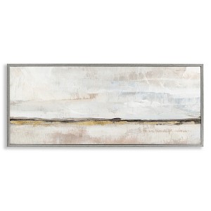 Stupell Industries Neutral Horizon Landscape Black Framed Giclee Art - 1 of 4
