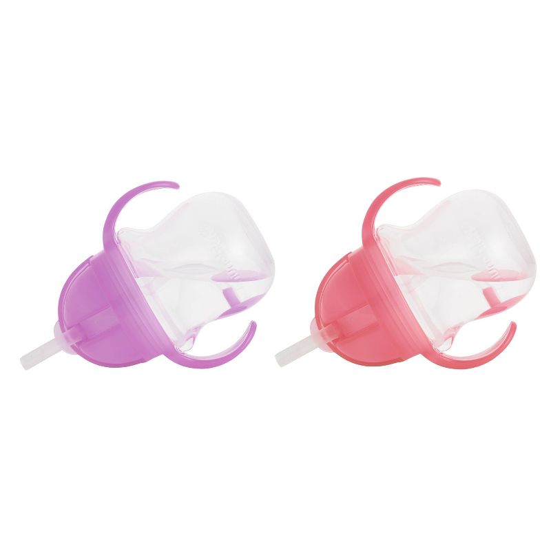 Munchkin Any Angle Click Lock Weighted 2pk Straw Trainer Cup - 7oz, 3 of 9