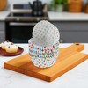 Unique Bargains Disposable Baking Cups Greaseproof Paper Multicolor 1.97"x1.18" 100 Pcs - 2 of 4