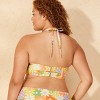 Women's Floral Print Bandeau Bikini Top - Wild Fable™ Yellow/Orange/Green - 2 of 3