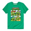 Boys' - Teenage Mutant Ninja Turtles - Leo Donnie Raph Mikey Character Grid Short Sleeve Graphic T-Shirt - 2 of 4