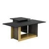 Kumasinova 2PCS Luxury Coffee Table with Storage,Square End Table with Spacious Top,Side Table for Living Room,Living Room Furniture - 2 of 4
