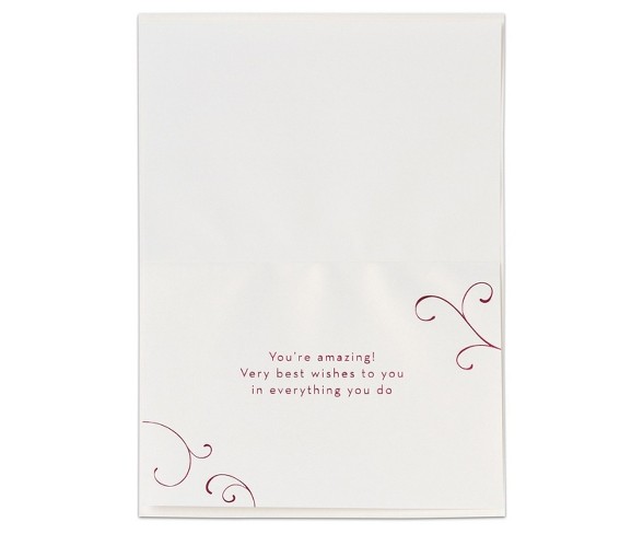 Papyrus Florishes and Gems Congratulations Card with Rhinestones