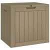 vidaXL Patio Storage Box Light Brown 21.9 in.x16.9 in.x20.9 in. Polypropylene - 2 of 4