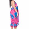 LA LEELA Women's Summer Bikini Wraps Sarong Cover up Wrap Skirt Bathing suit Swimwear Swimsuit Beach Coverup for Women One Size Pink, Bird - 4 of 4