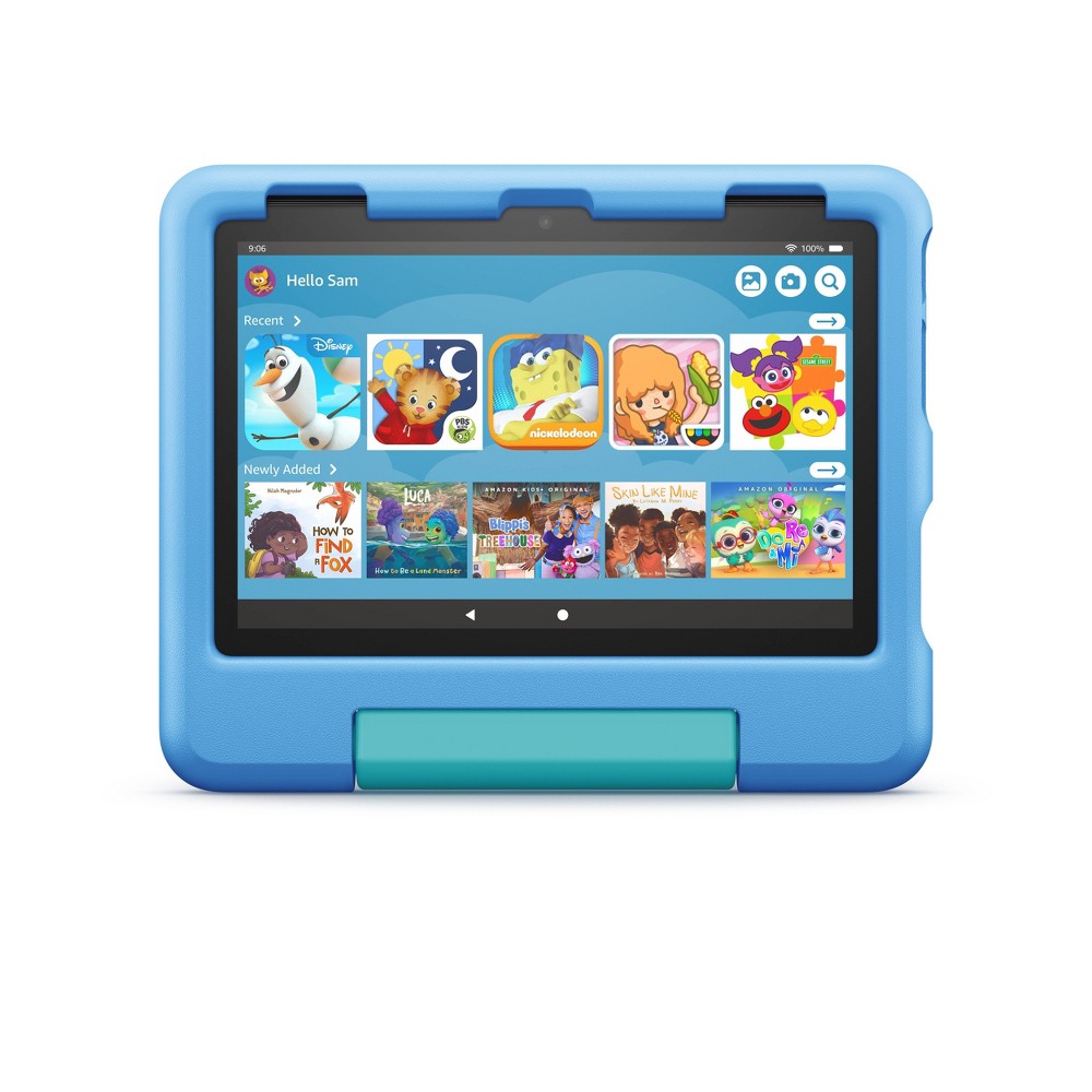 Photos - Kids' Drawing & Painting Supply Amazon Fire HD 8" 32GB Kids Tablet -  - Blue (2022 Release)